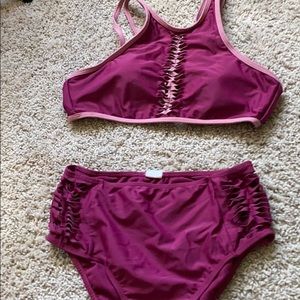 Reversible Swimsuit! Magenta to Rose!